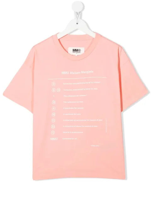 MM6 Maison Margiela Kids playera manga corta con estampado gráfico