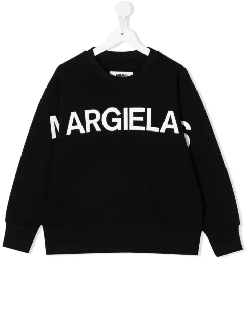 MM6 Maison Margiela Kids logo-print cotton sweatshirt 