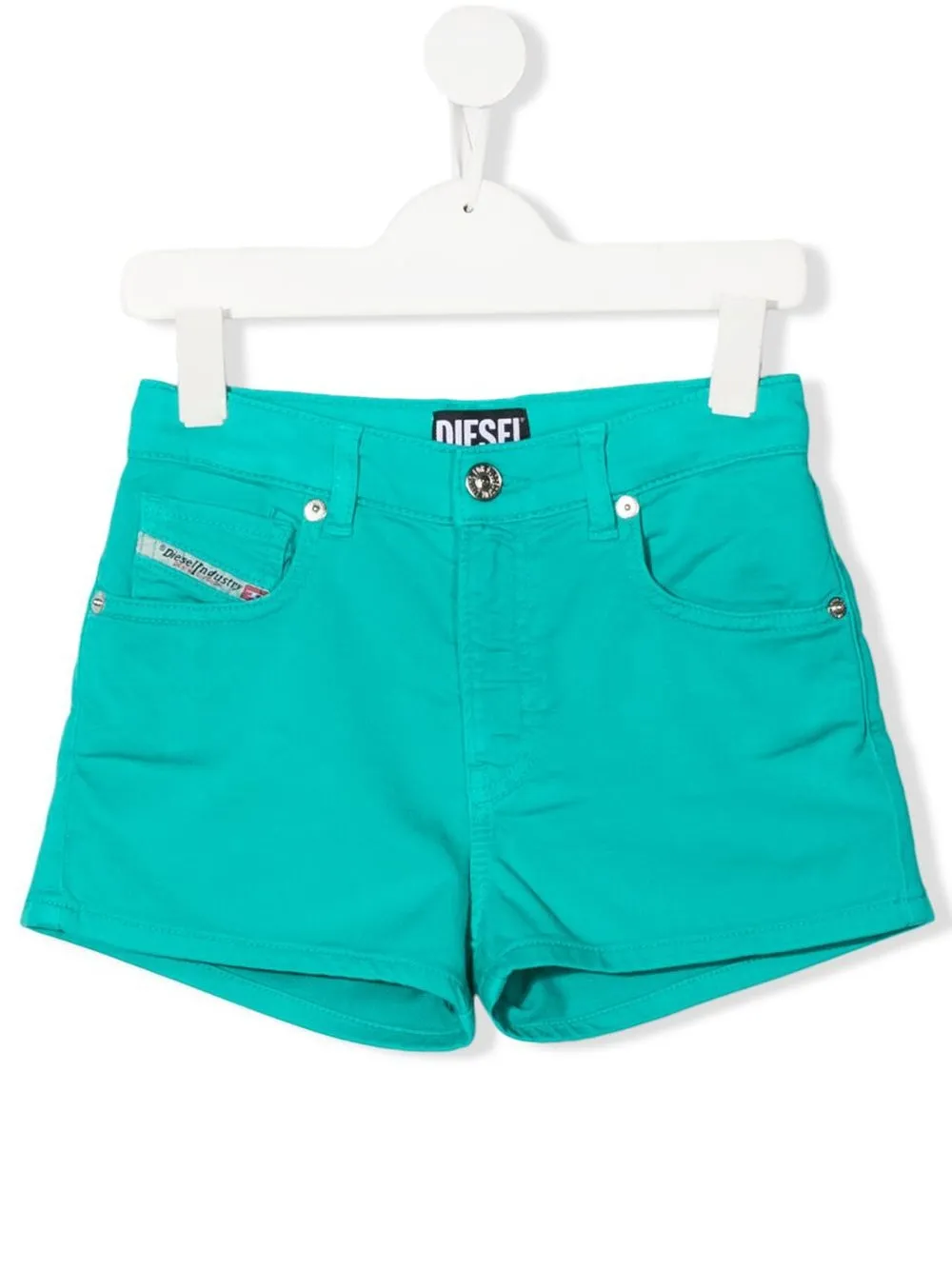 

Diesel Kids straight-leg denim shorts - Blue