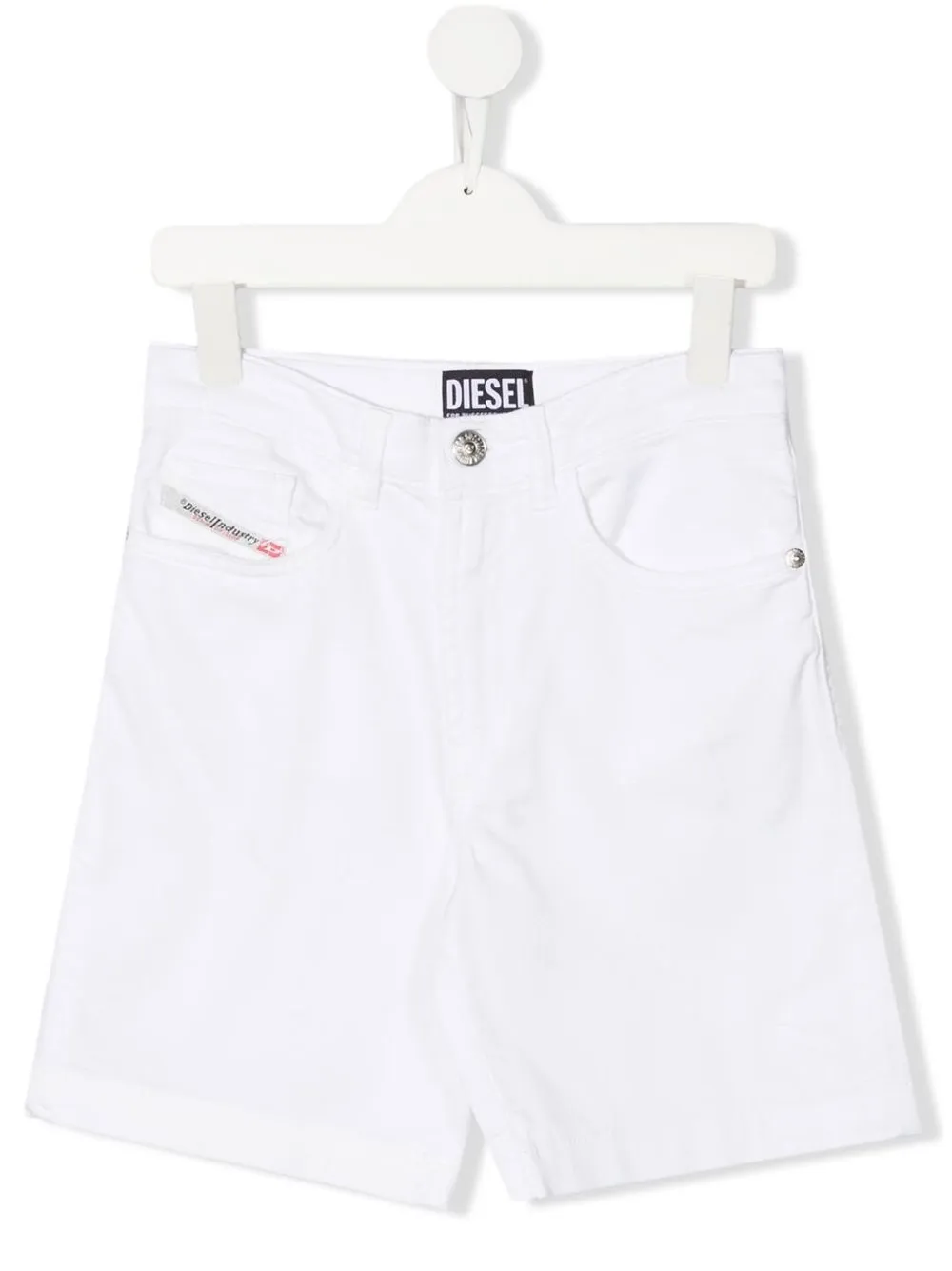 

Diesel Kids shorts rectos - Blanco