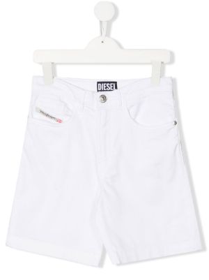 diesel white shorts