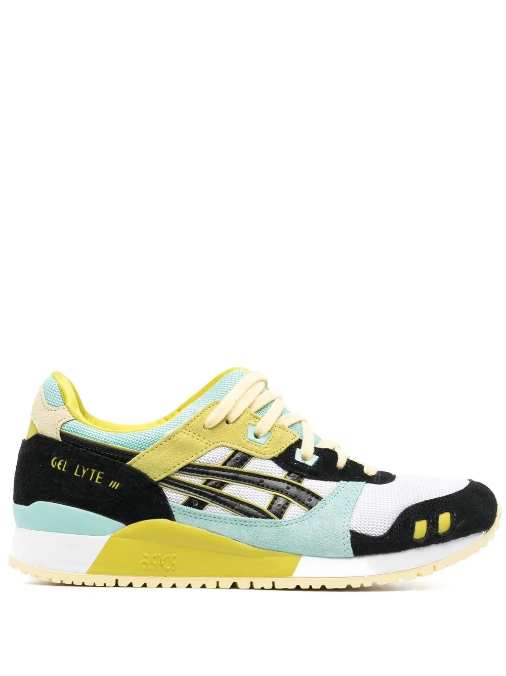 

ASICS tenis con agujetas y paneles - Negro