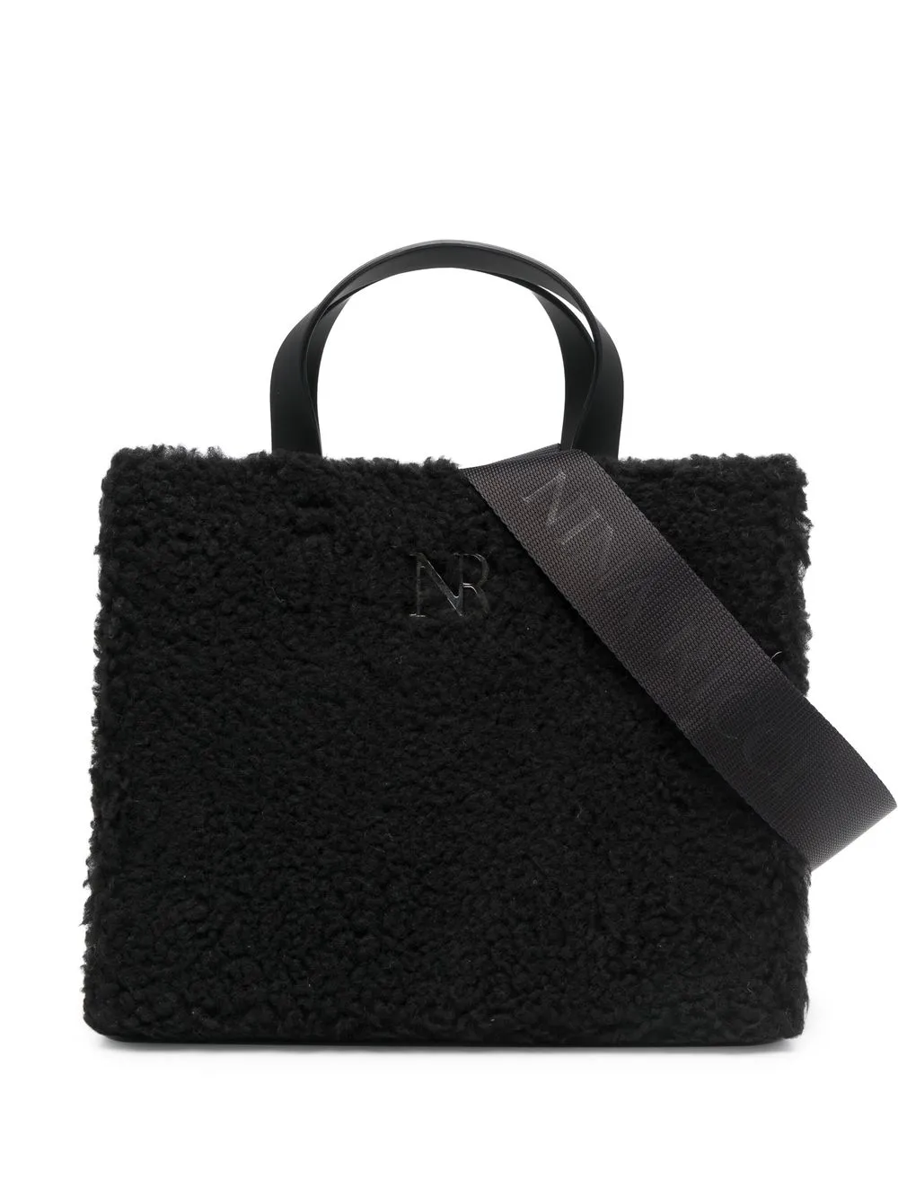 

Nina Ricci logo-plaque detail tote bag - Black