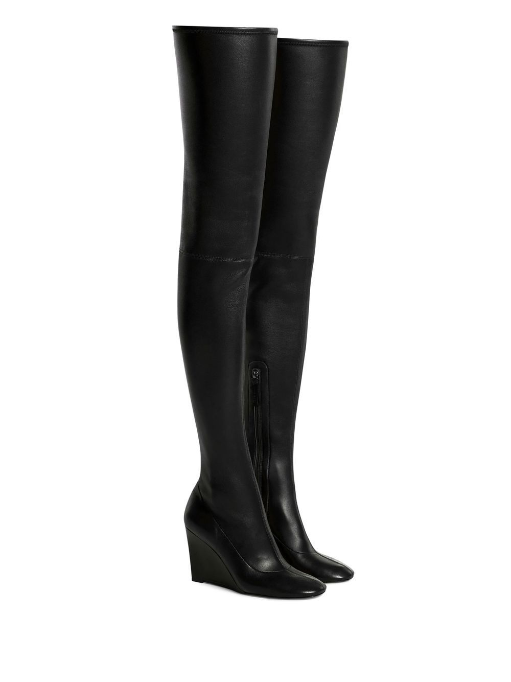 Nina Ricci thigh-high Wedge Boots - Farfetch