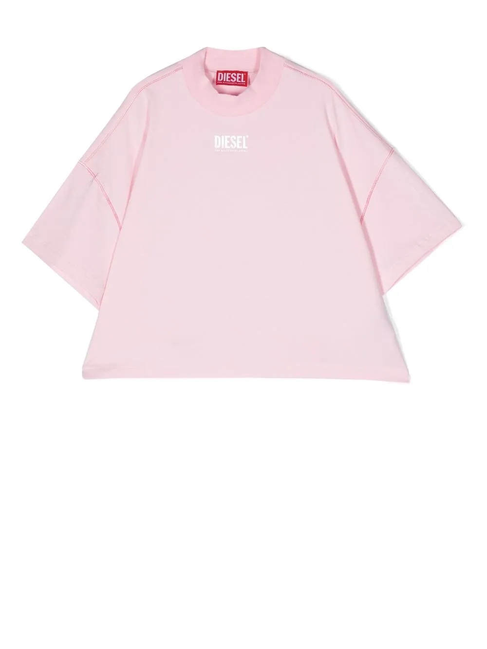 

Diesel Kids logo-print cotton T-shirt - Pink