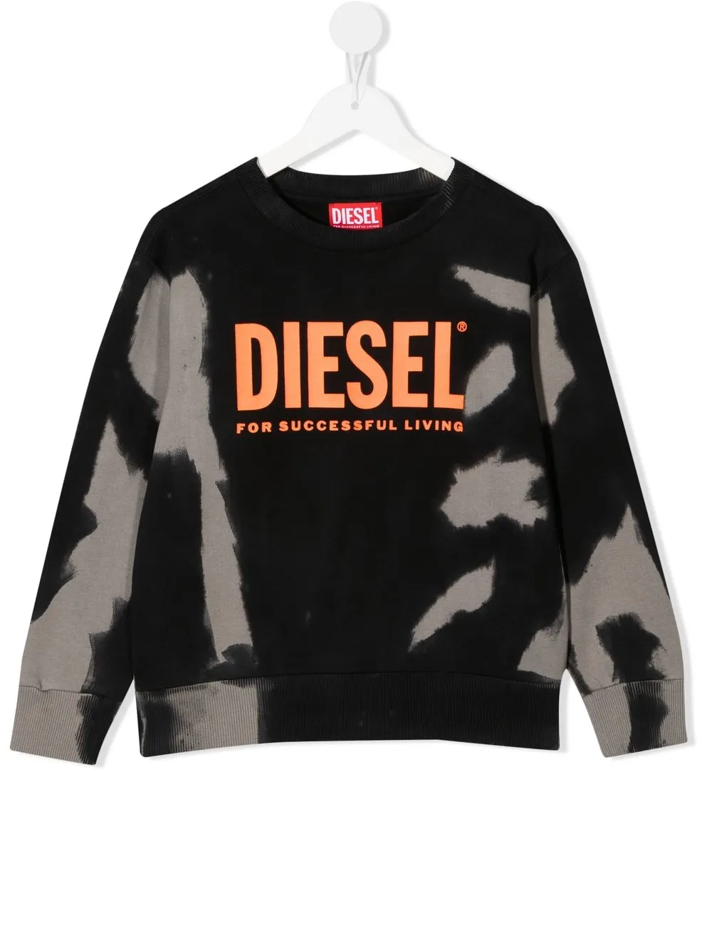 

Diesel Kids sudadera con logo estampado - Negro