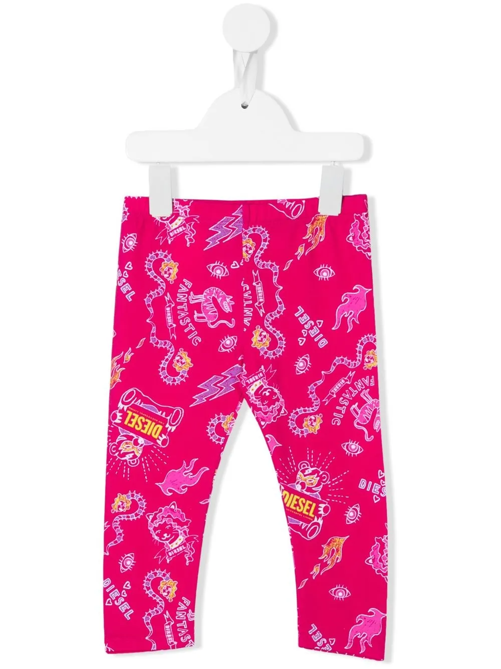 

Diesel Kids leggins con logo estampado - Rosado