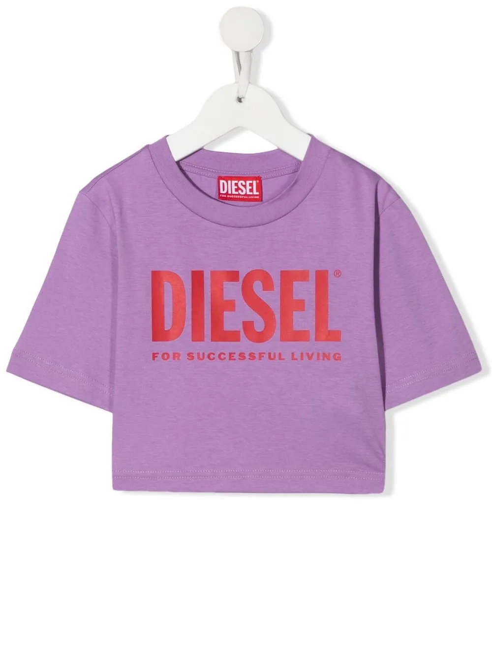 

Diesel Kids playera corta con logo estampado - Morado