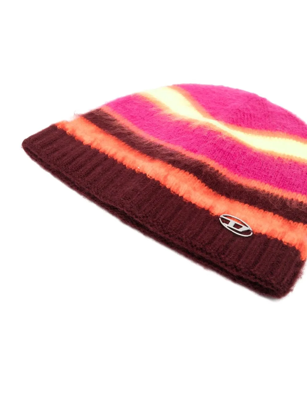 Diesel Kids Gestreepte muts - Roze