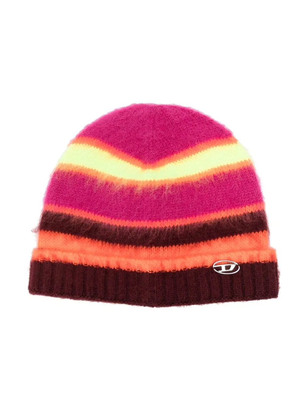

Diesel Kids gorro a rayas - Rosado