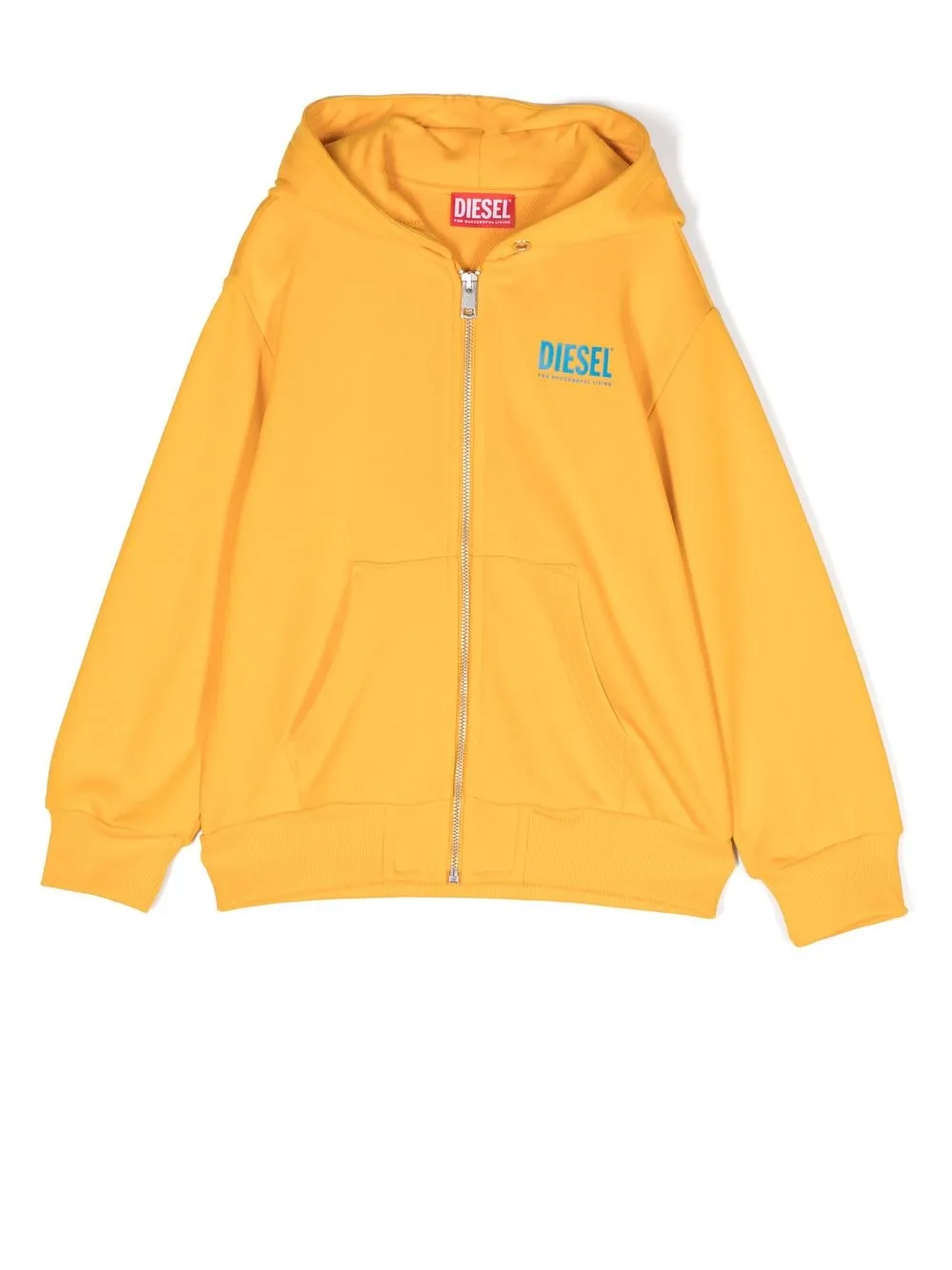 

Diesel Kids logo print hoodie - Yellow