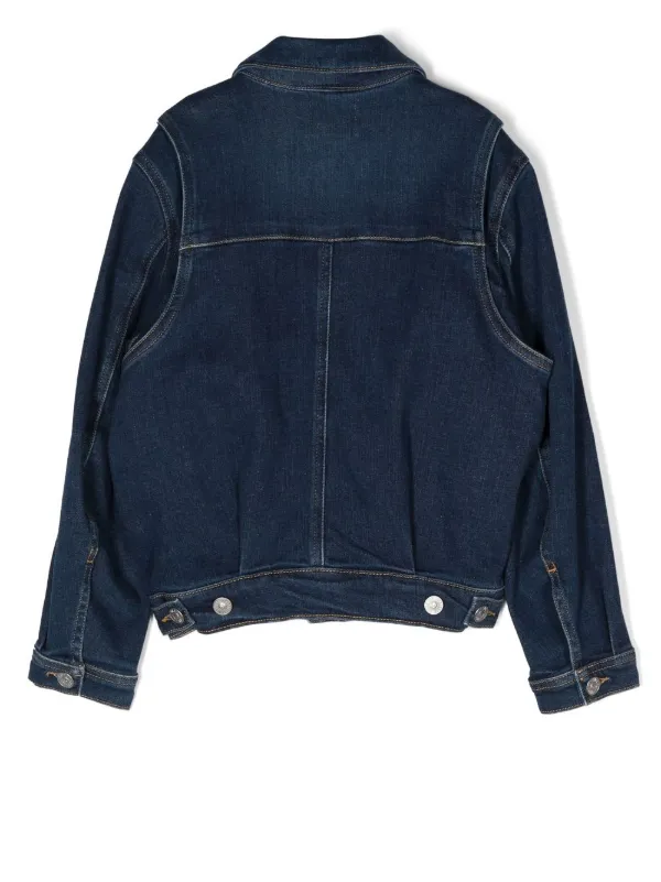 Diesel Kids Denim button-down Jacket - Farfetch