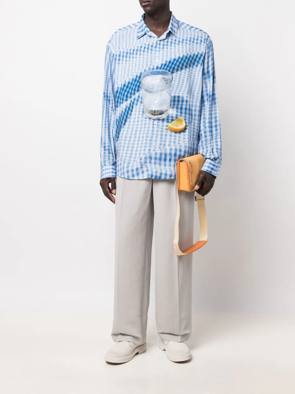 Jacquemus Overhemd met print - Blauw