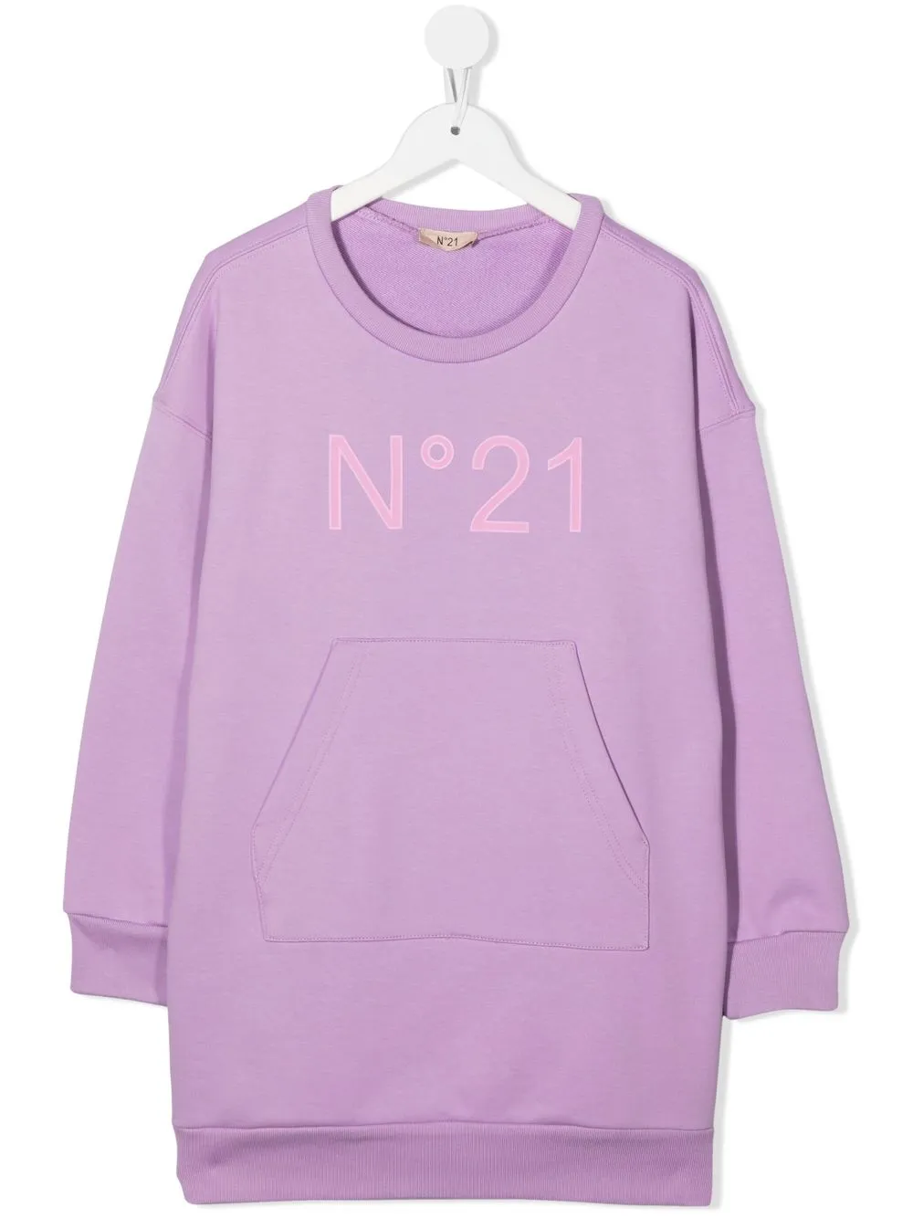 

Nº21 Kids vestido estilo sudadera con logo estampado - Morado