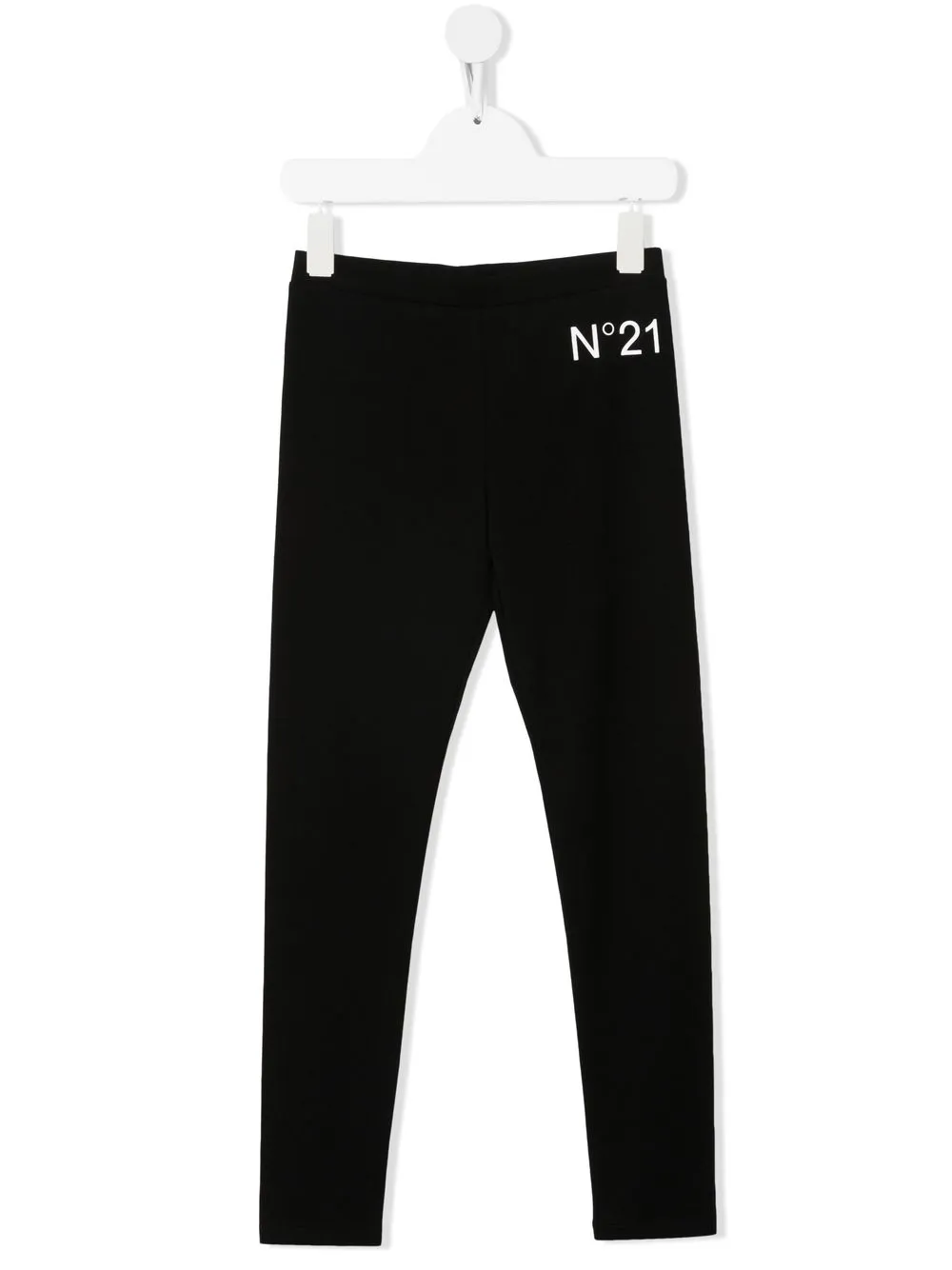 

Nº21 Kids logo-print stretch leggings - Black