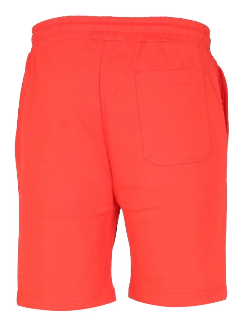 Helmut Lang Drawstring Graphic Shorts In Red