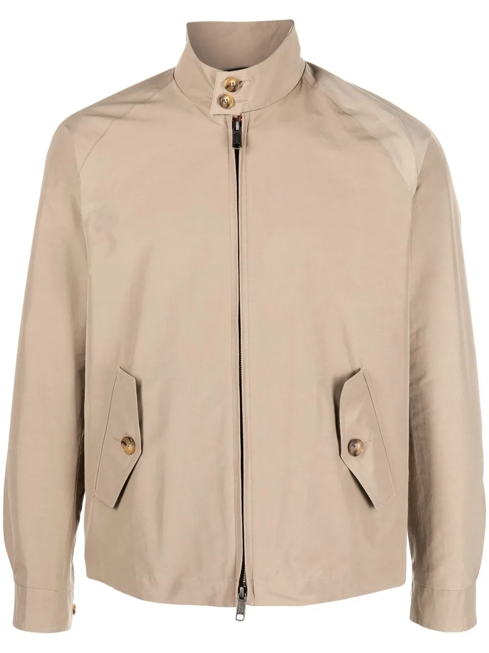 

Baracuta flap-pockets zip-up windbreaker - Neutrals