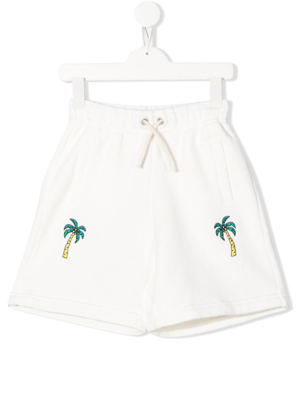 

Palm Angels Kids shorts con palmeras estampadas - Blanco