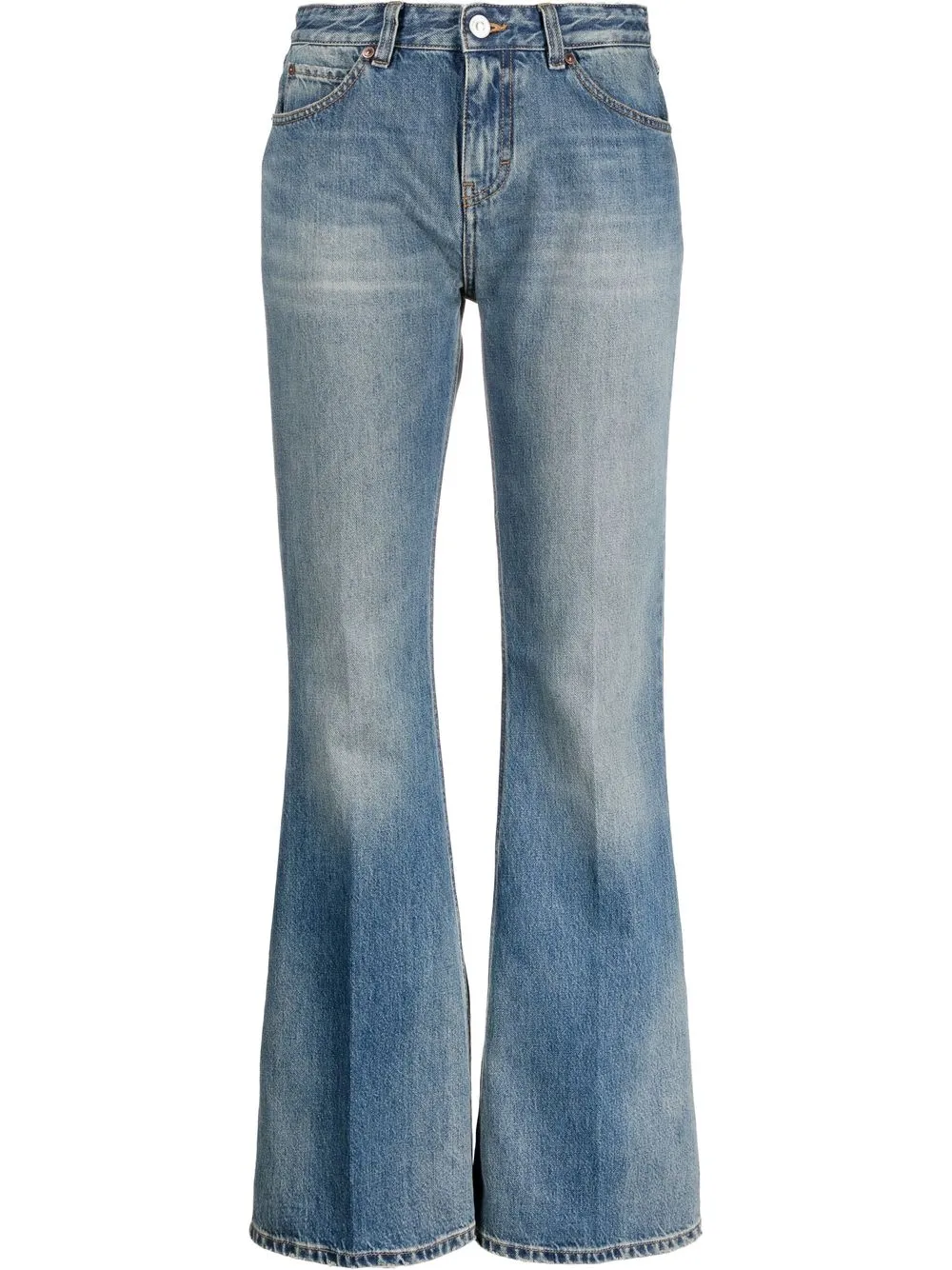 

Victoria Beckham jeans acampanados con tiro alto - Azul