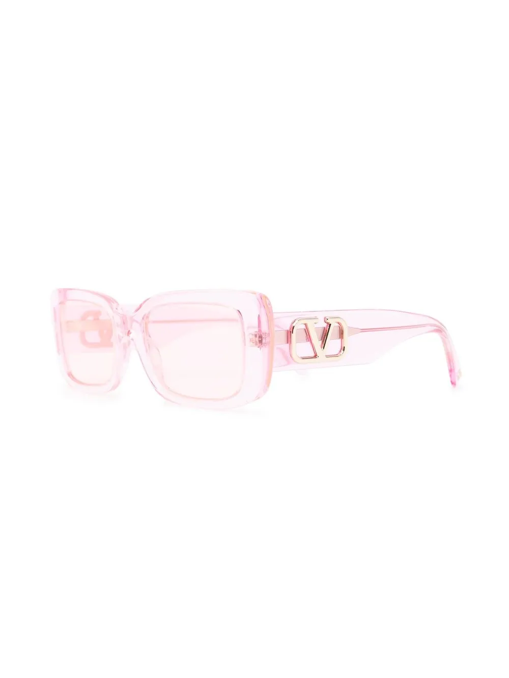 VALENTINO GARAVANI EYEWEAR VLogo bril met rechthoekig montuur - Roze