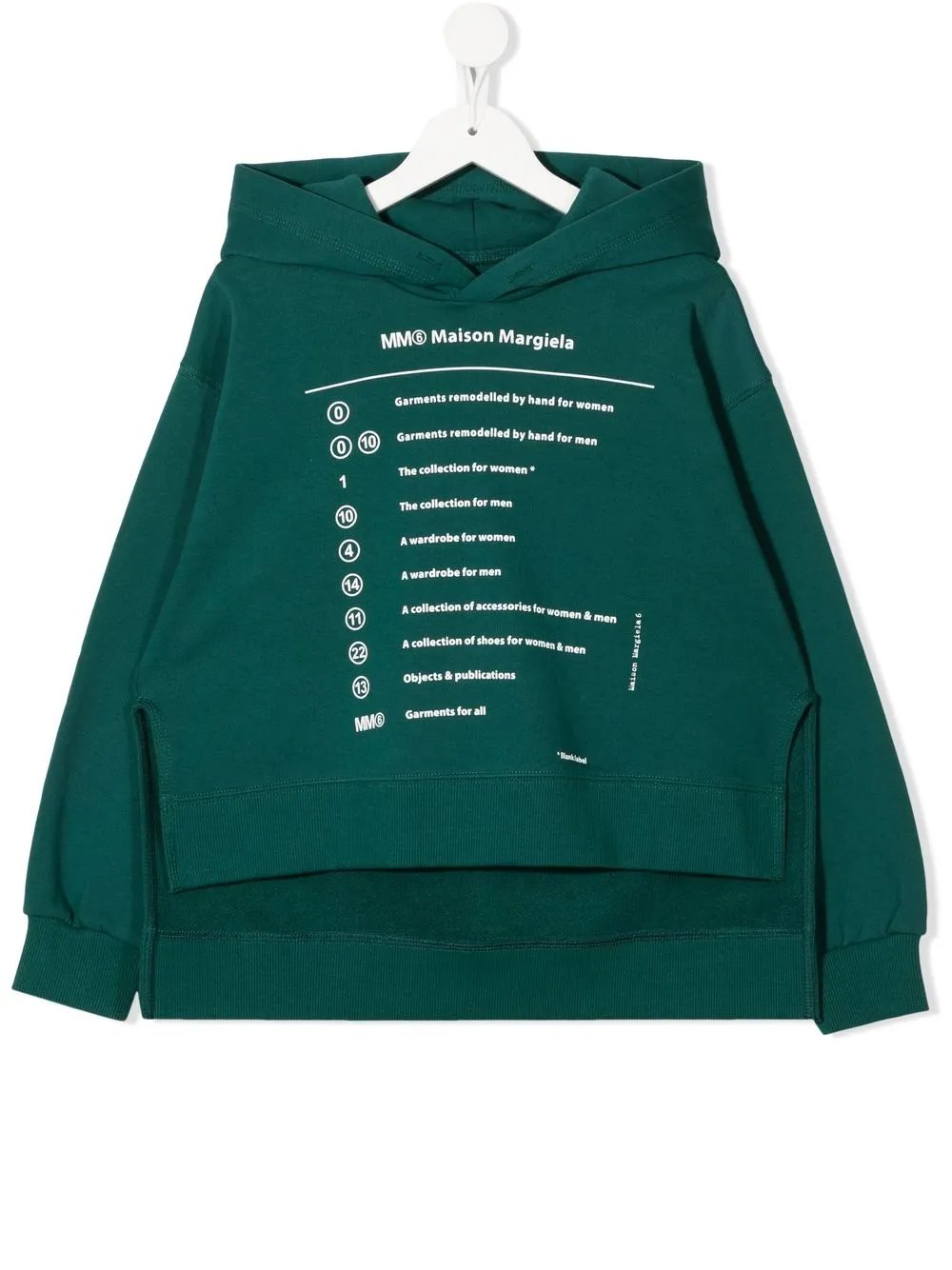 

MM6 Maison Margiela Kids hoodie con logo estampado - Verde