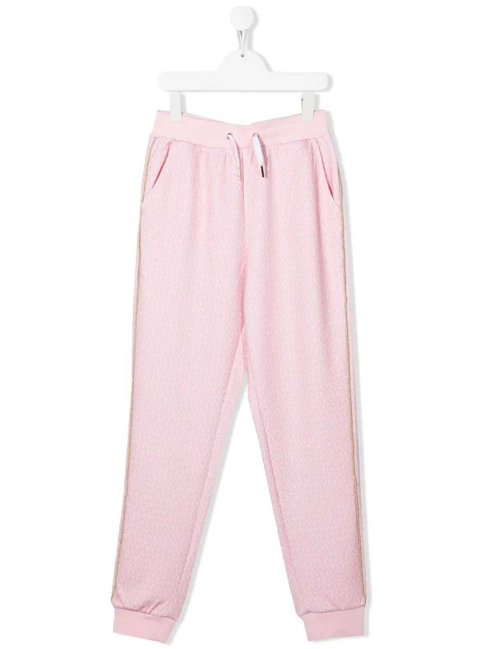 

Michael Kors Kids monogram-print track pants - Pink