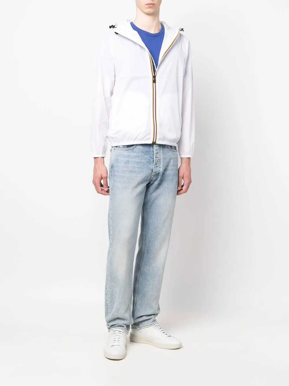K-way Le Vrai Claude Hooded Jacket In White