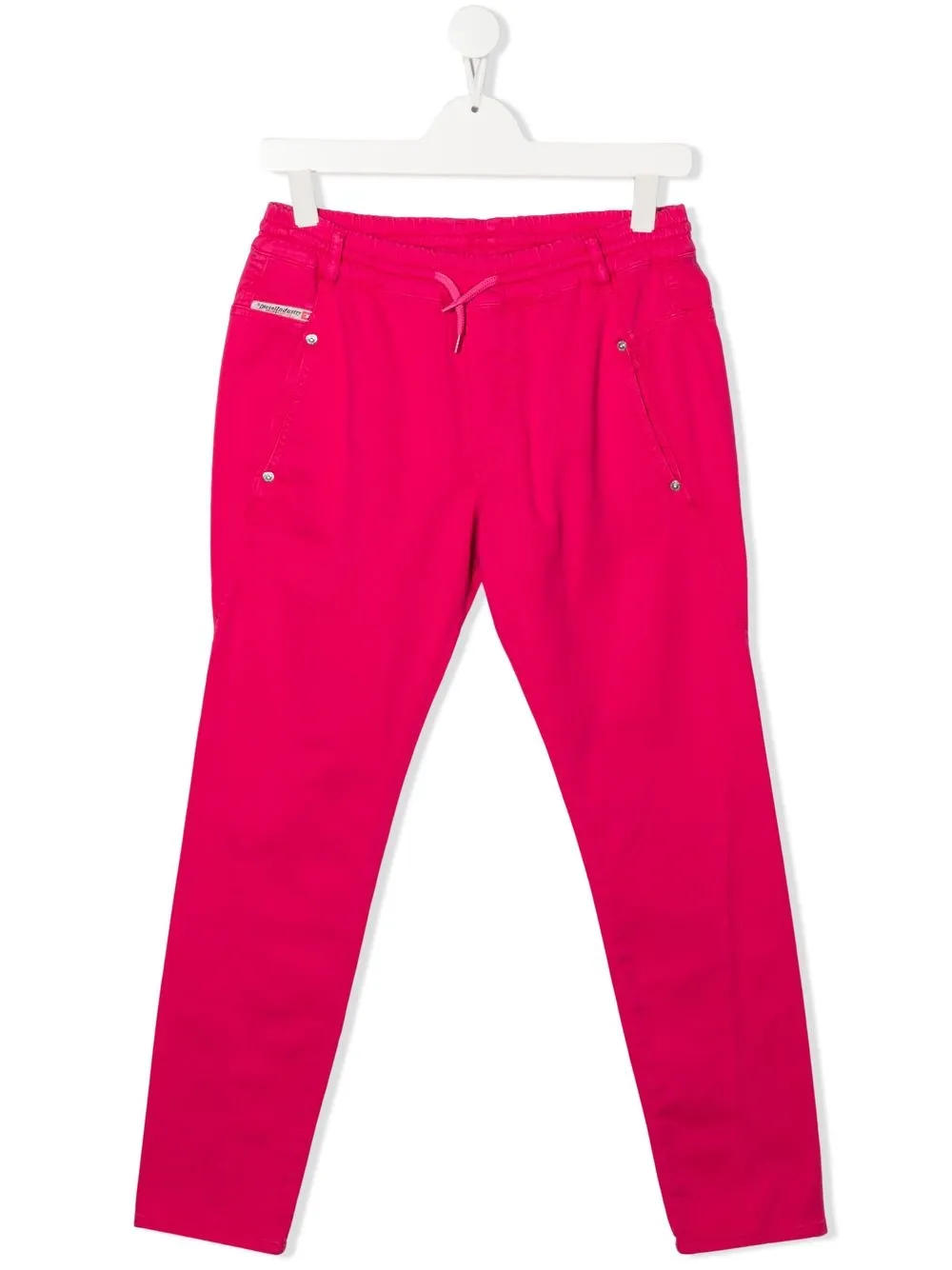 

Diesel Kids pantalones rectos con cordones en la pretina - Rosado