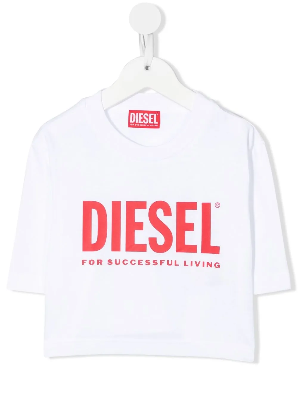 

Diesel Kids logo-print cotton T-Shirt - White