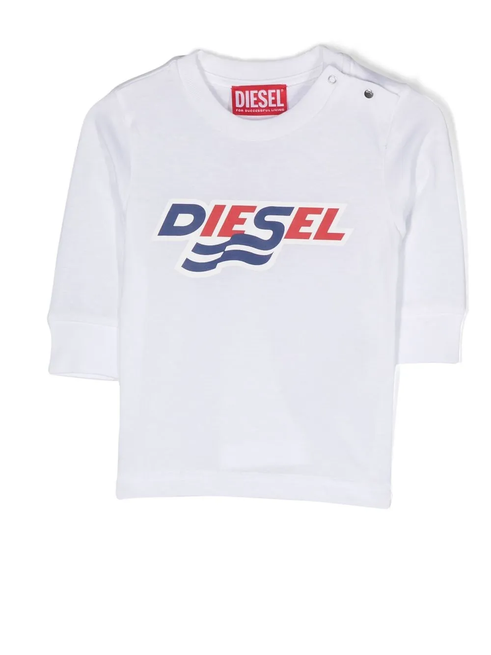 

Diesel Kids logo-print long-sleeve sweatshirt - White