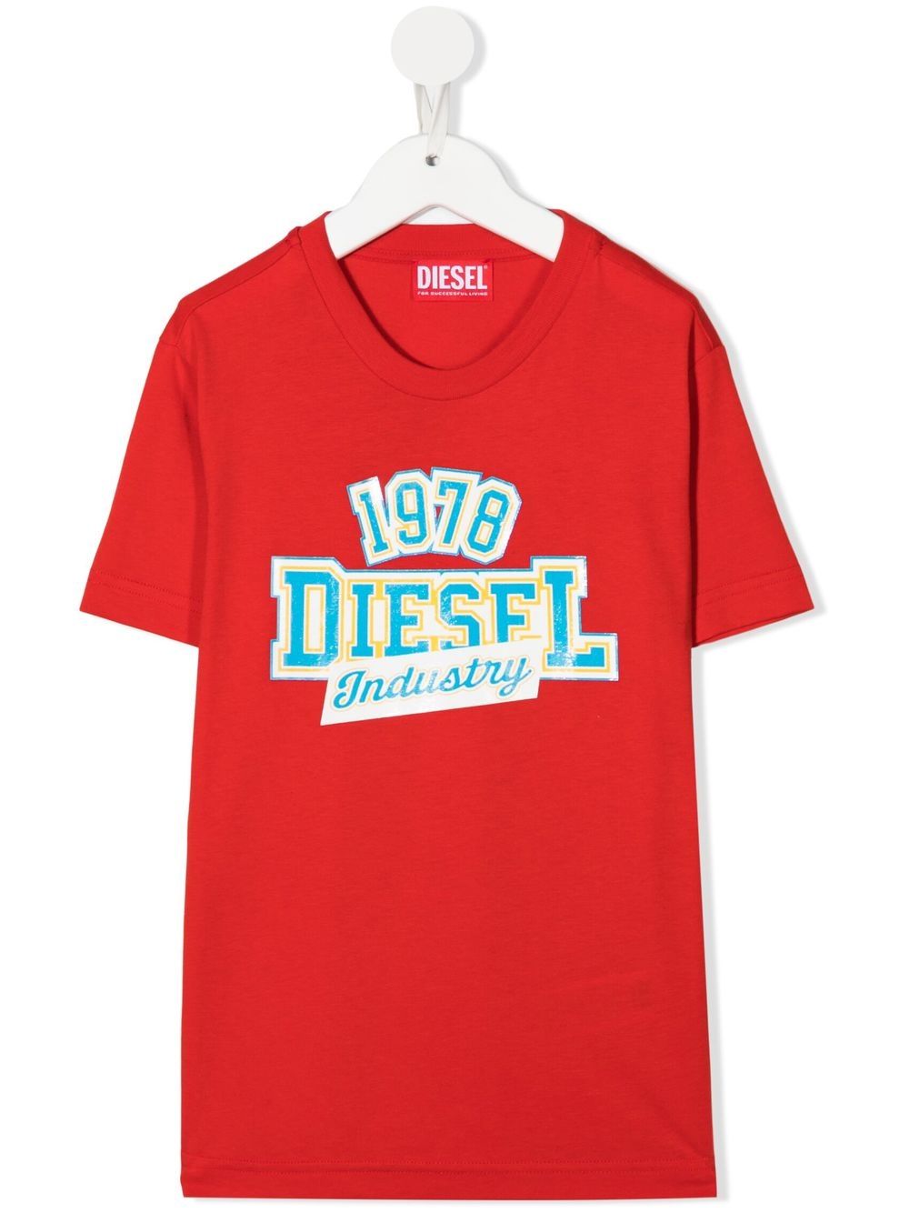 

Diesel Kids playera con logo estampado - Rojo