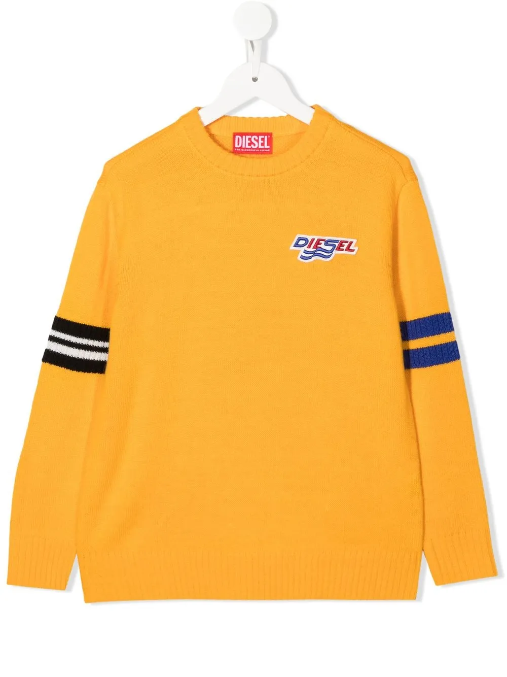 

Diesel Kids K-Houston embroidered logo jumper - Orange