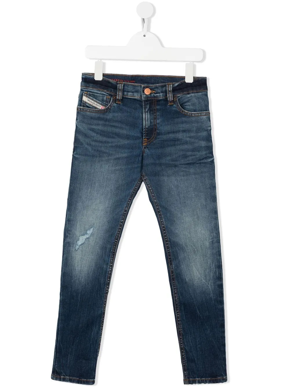 

Diesel Kids mid-rise skinny jeans - Blue