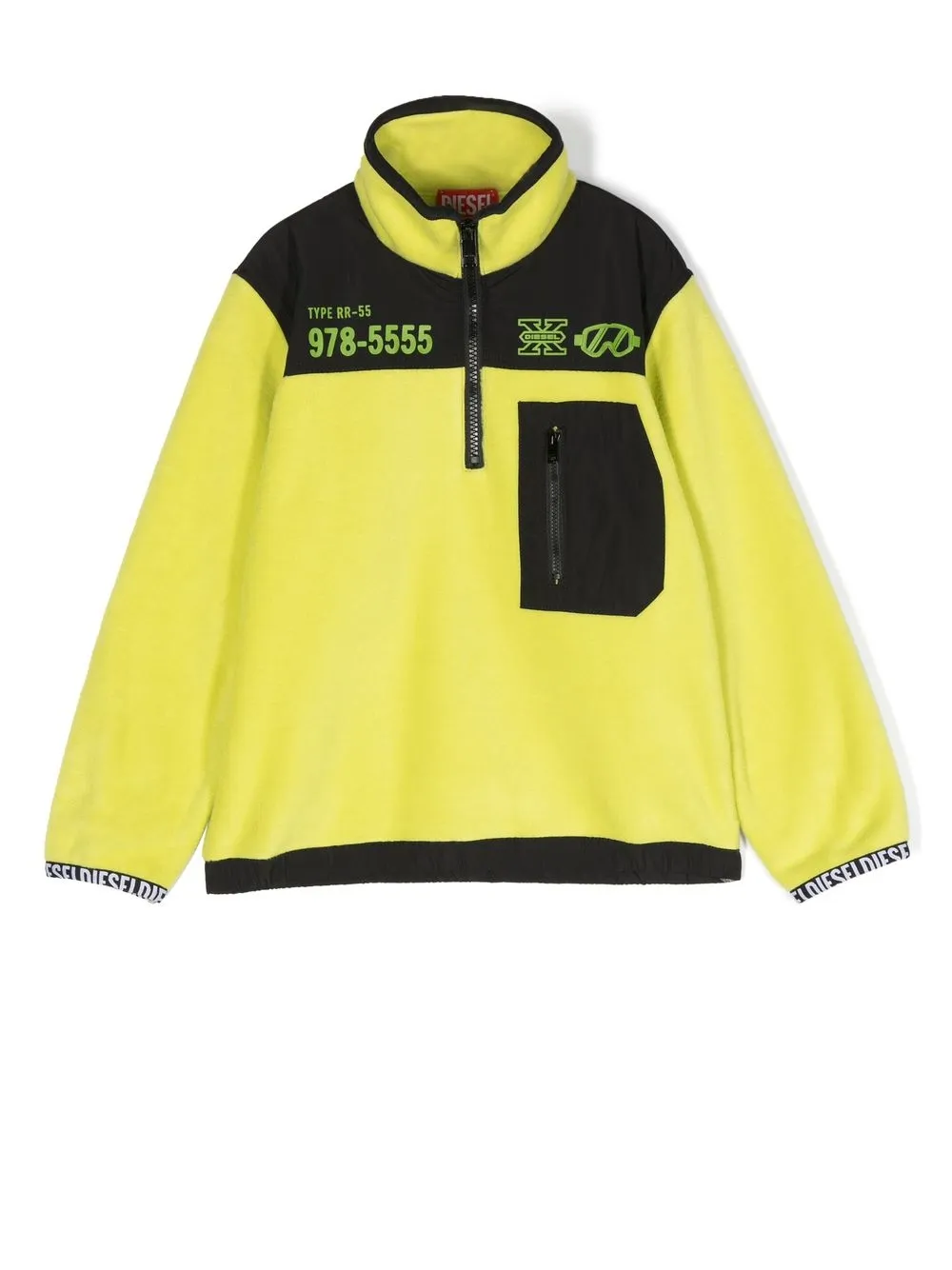 

Diesel Kids suéter Strail Ski con logo estampado - Verde