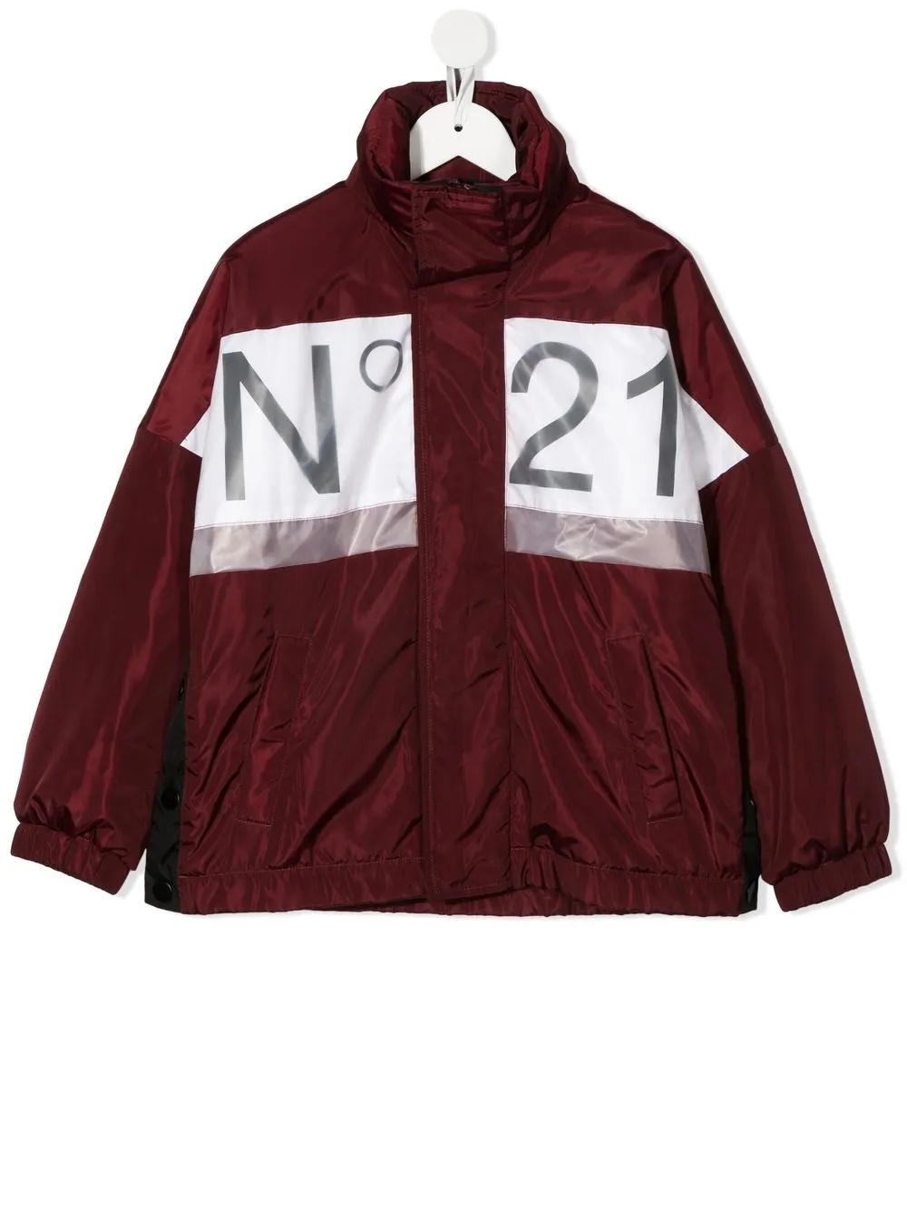 

Nº21 Kids chamarra rompevientos con logo estampado - Rojo