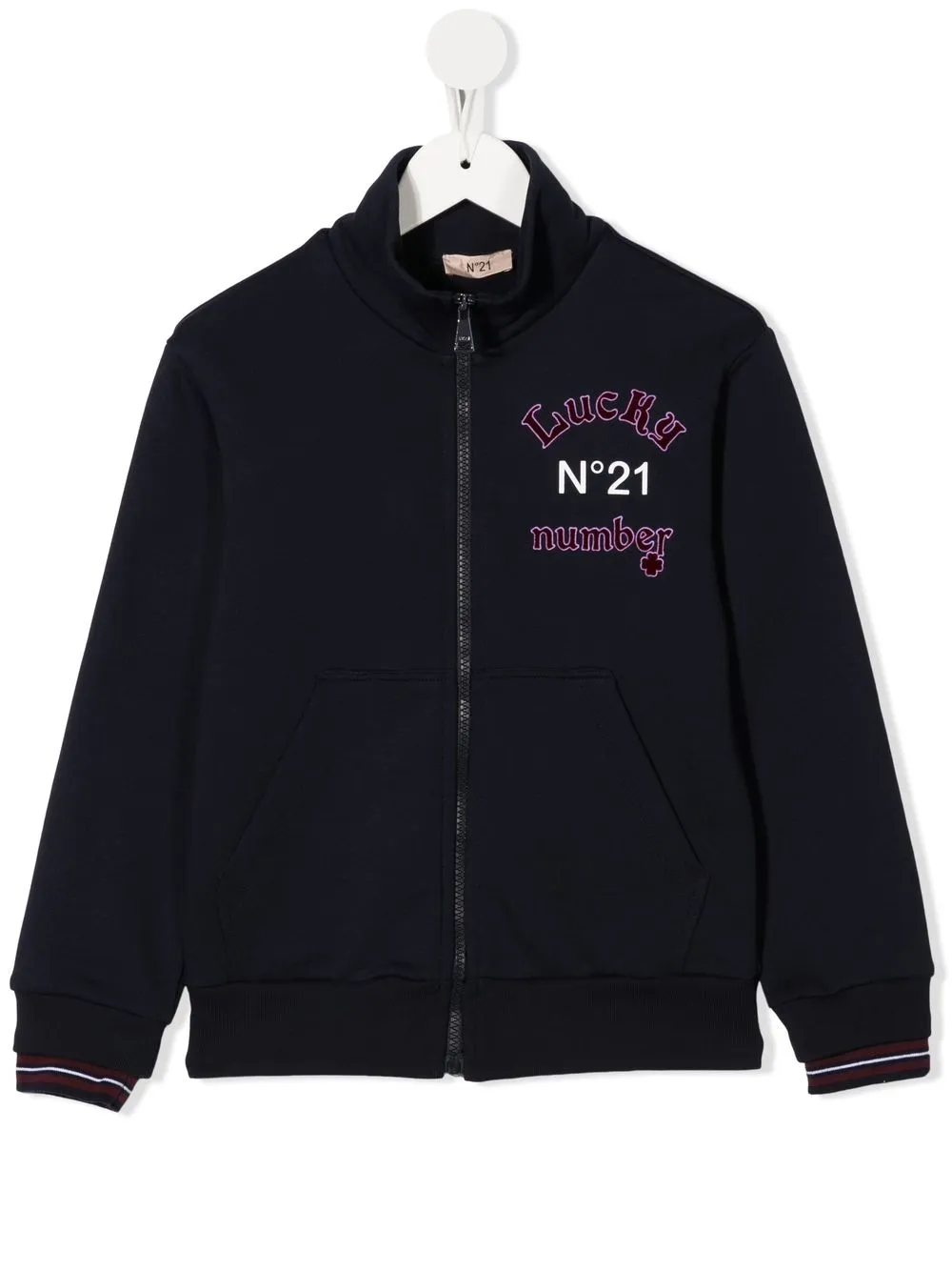 

Nº21 Kids Lucky-Number zipped jacket - Blue