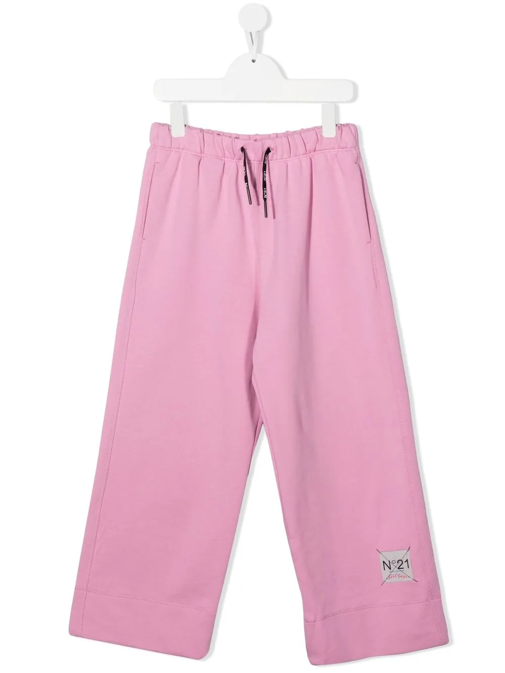Nº21 Kids pants con parche del logo - Rosado