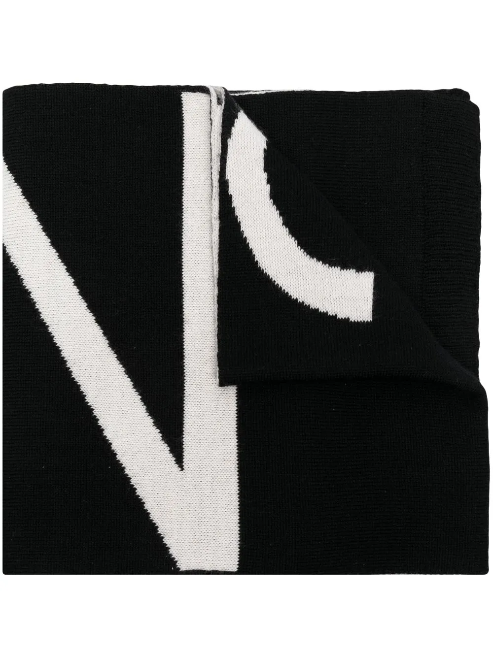 

Nº21 Kids bufanda con logo en intarsia - Negro