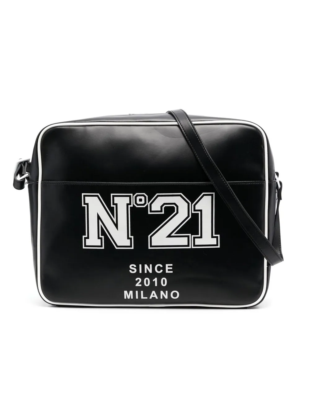 

Nº21 Kids logo-print messenger bag - Black