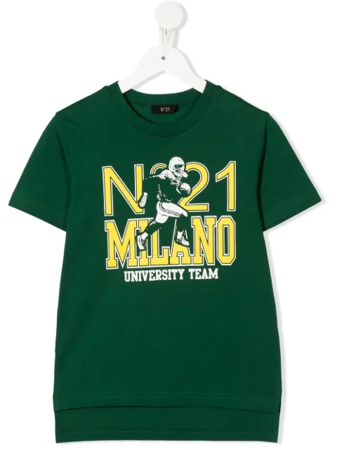 Nº21 Kids logo-print cotton T-shirt