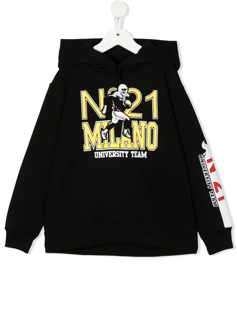 

Nº21 Kids hoodie con logo estampado - Negro