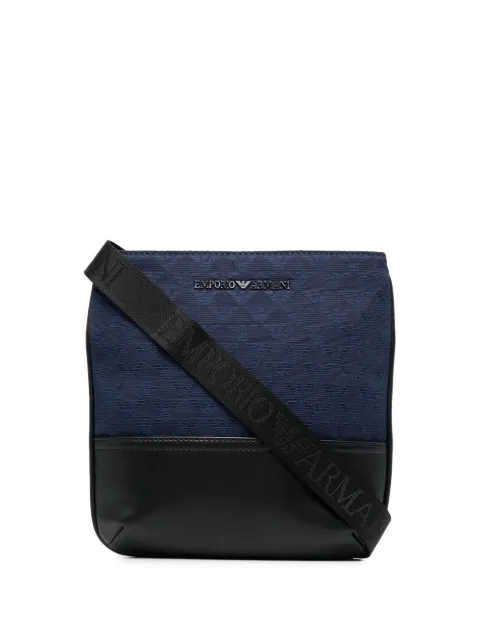 Emporio Armani Bolsa carteiro com estampa monogramada
