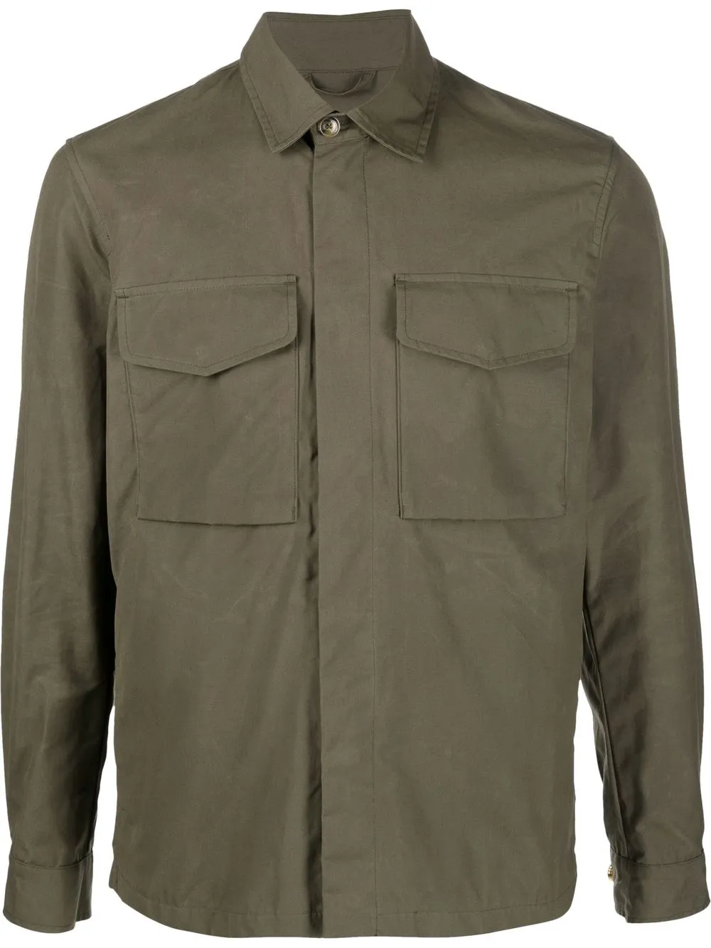 

Baracuta sobrecamisa con botones - Verde