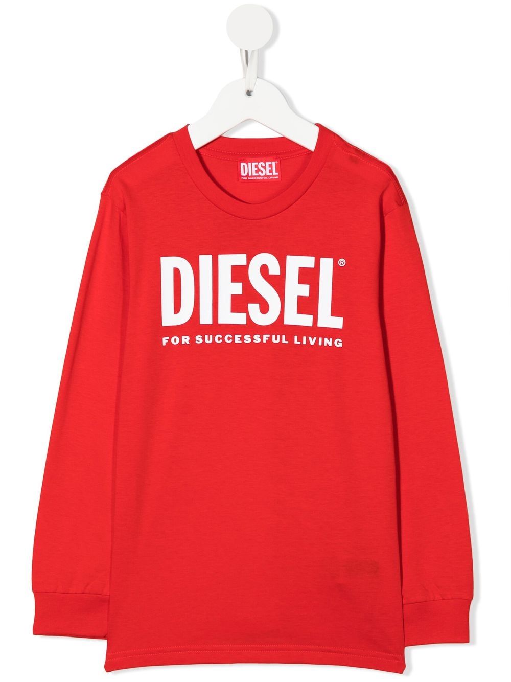 Diesel Kids' Logo-print Cotton T-shirt In Red