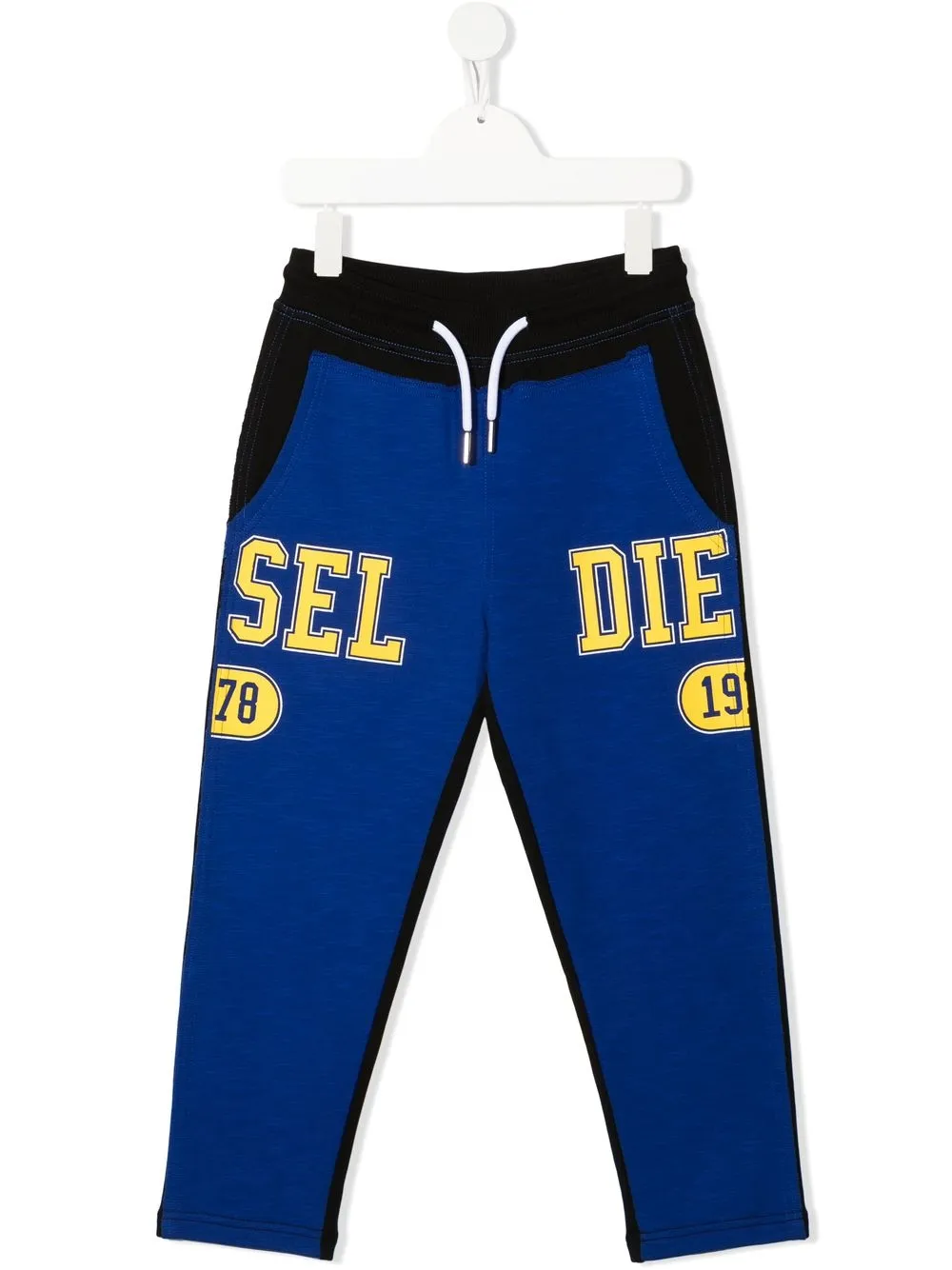 

Diesel Kids pants con logo estampado - Negro