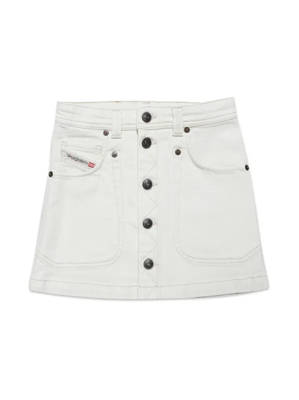 Diesel Kids ボタン デニムスカート | ニュートラル | FARFETCH JP