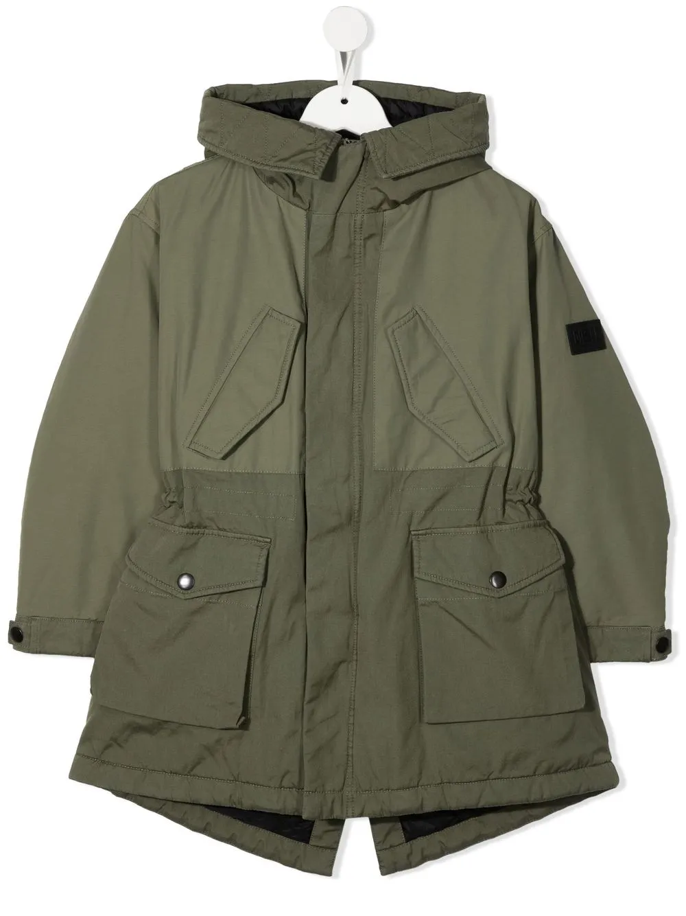 

Diesel Kids J Miles logo-patch jacket - Green