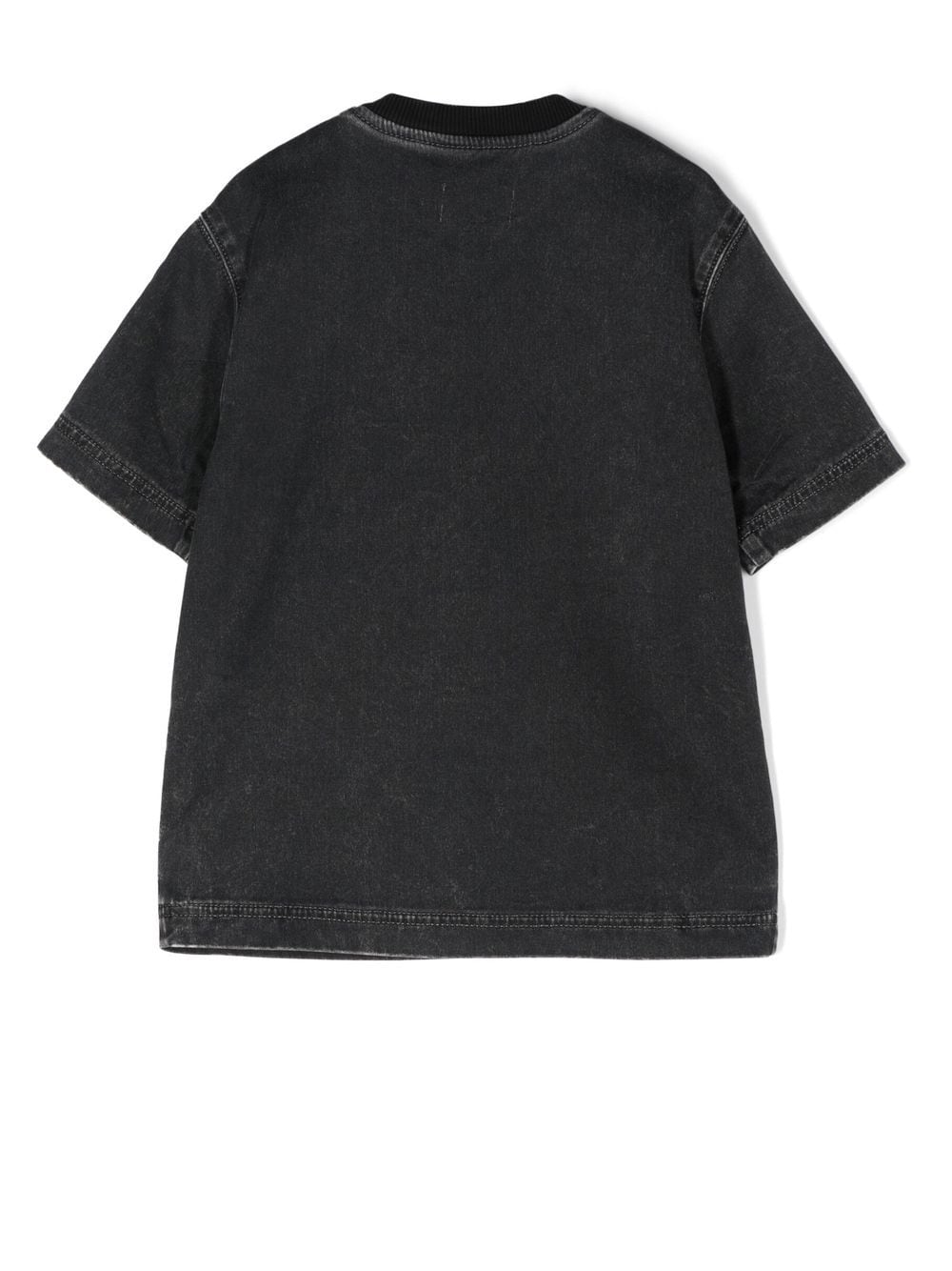 Diesel Kids T-shirt met logopatch - Zwart