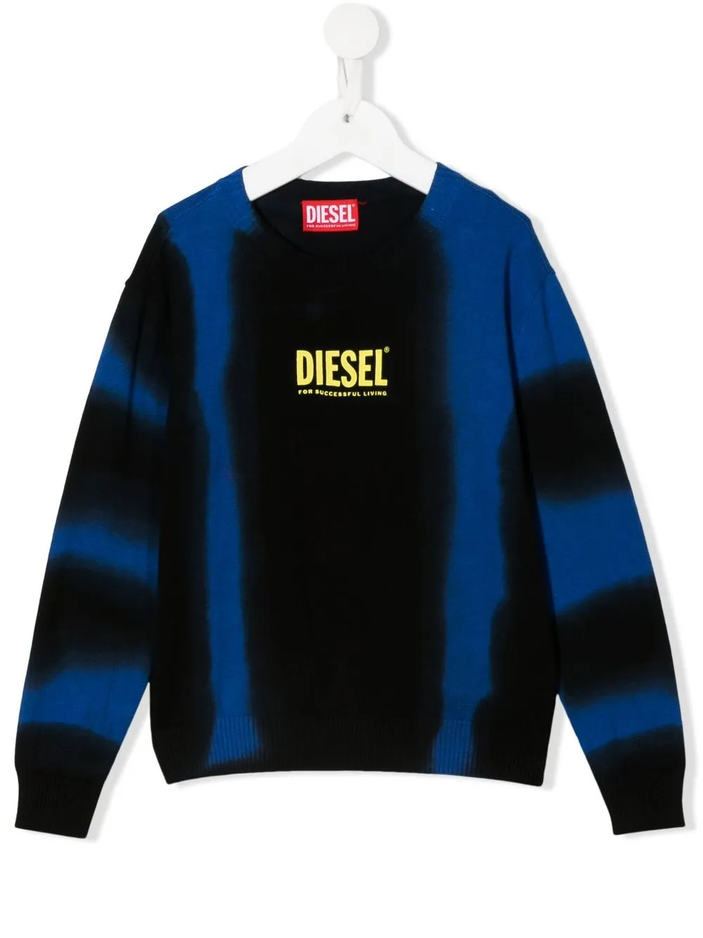 

Diesel Kids suéter tejido con logo estampado - Azul