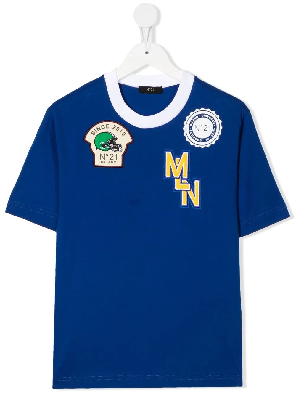 

Nº21 Kids playera con parche del logo - Azul